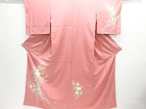 未使用品　作家物　手描き友禅　菊・女郎花模様訪問着